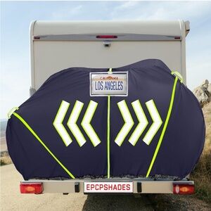 NEW! Bike Cover Transport or Storage 2 Bicycles Waterproof Windproof Navy Blue